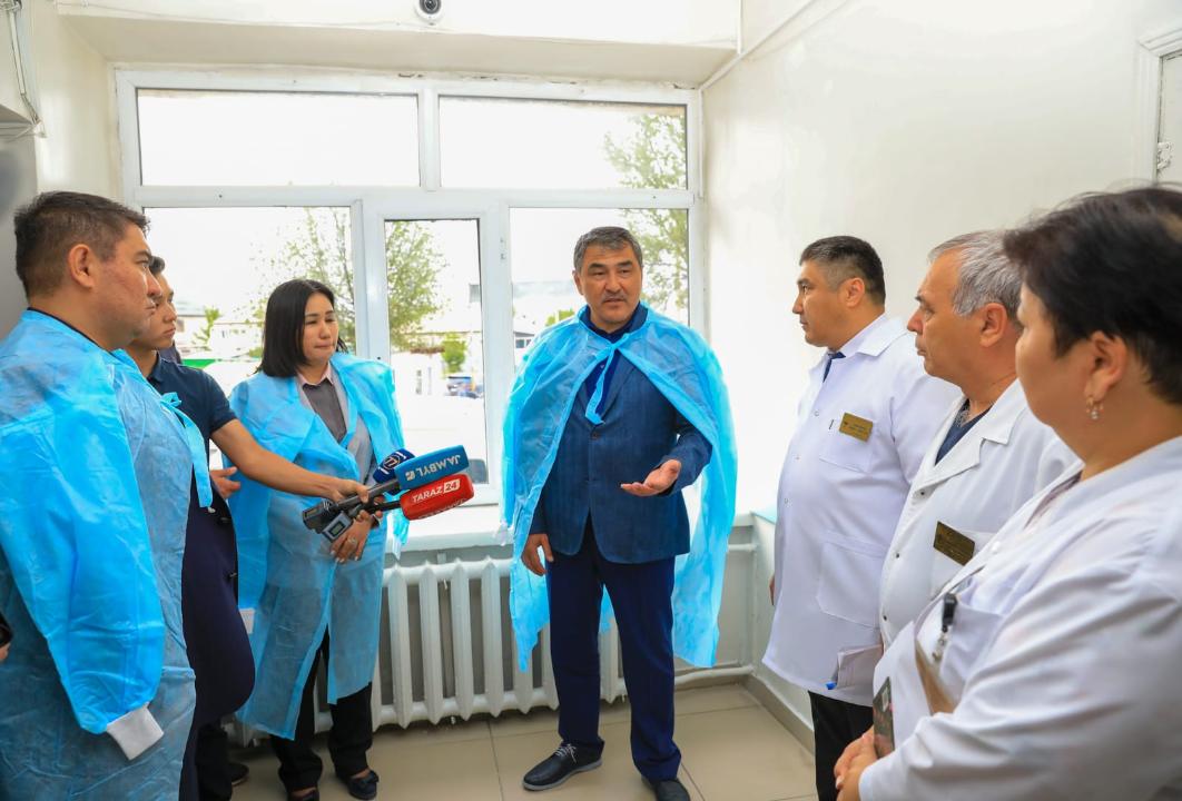Облыс әкімі Шу ауданындағы бірқатар нысандарды аралады