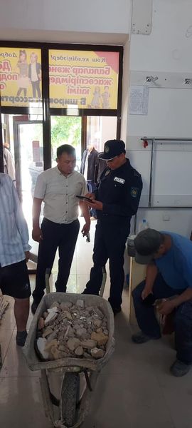 Кәсіпкерге хаттама толтырылып, айыппұл салынды