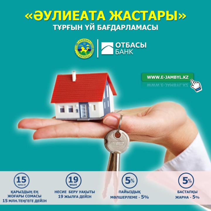 Жамбыл облысының жастарына жеңілдетілген тәртіпте несие берудің 2023-2025 жылдарға арналған «Әулиеата жастары» тұрғын үй бағдарламасы