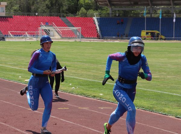 Әйелдер арасындағы өрт эстафетасы бойынша жарыстар өтті