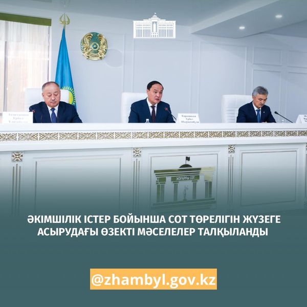 ӘКІМШІЛІК ІСТЕР БОЙЫНША СОТ ТӨРЕЛІГІН ЖҮЗЕГЕ АСЫРАУДАҒЫ ӨЗЕКТІ МӘСЕЛЕЛЕР ТАЛҚЫЛАНДЫ