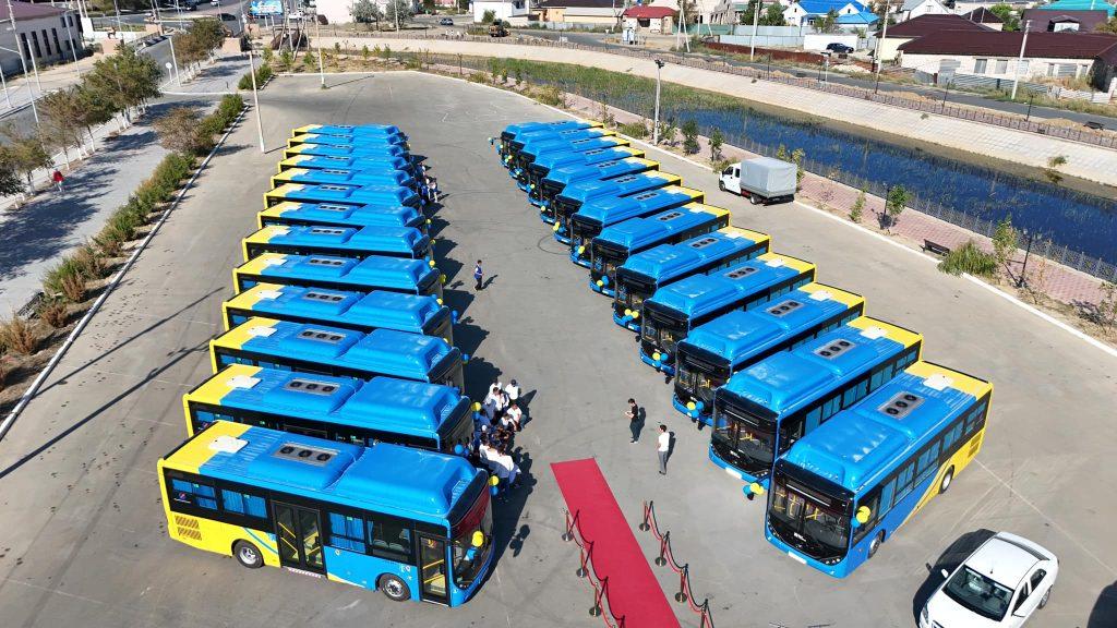 Жылыой ауданы жаңа автобустармен толықты