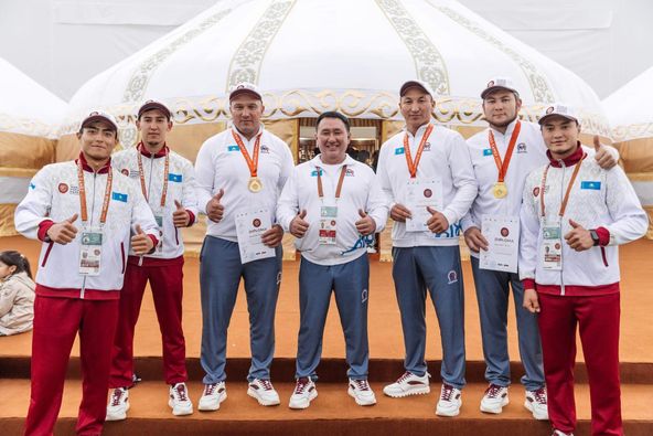 КӨШПЕНДІЛЕР ОЙЫНДАРЫ: ТҮРКІСТАН ОБЛЫСЫНЫҢ БІР АУДАНЫНЫҢ 5 ЖІГІТІ АУДАРЫСПАҚТАН ЧЕМПИОН АТАНДЫ