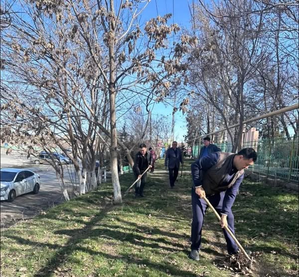 САРЫАҒАШТА МЫҢҒА ЖУЫҚ ТҰРҒЫН «ТАЗА ҚАЗАҚСТАН» БАҒДАРЛАМАСЫ АЯСЫНДА ТАЗАЛЫҚ ШАРАСЫНА АТСАЛЫСТЫ