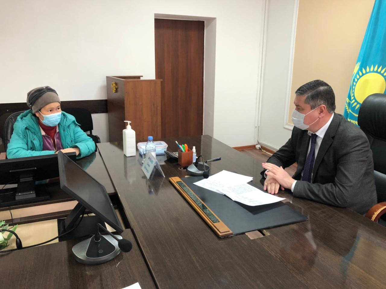 Арубаев тұрғынның тілегін жедел назарға алды