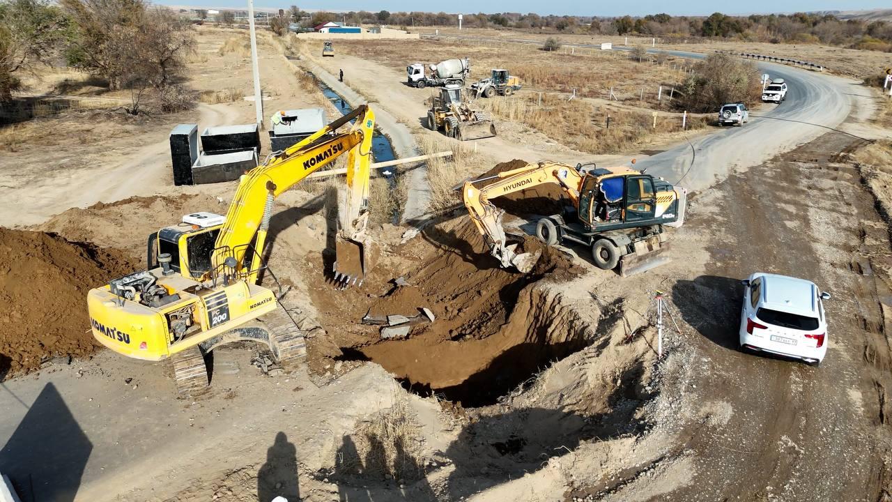 Түркістан облысында «Найман» каналын бетондау жұмыстары аяқталды