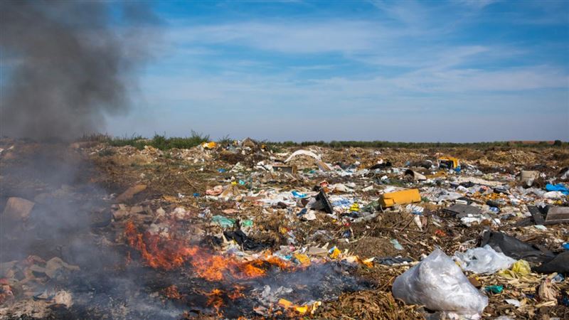 Қоқыс полигонындағы өрт сөндірілді