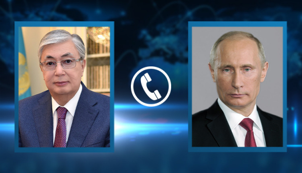 Қ.Тоқаев В.Путинмен телефон арқылы сөйлесті