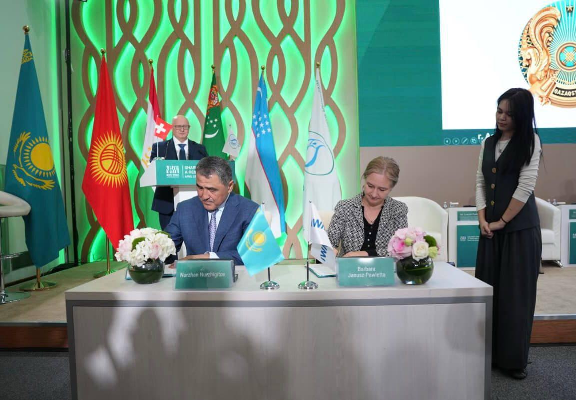 Су ресурстары және ирригация министрлігі мен Халықаралық су ресурстарын басқару институты өзара түсіністік туралы меморандумға қол қойды