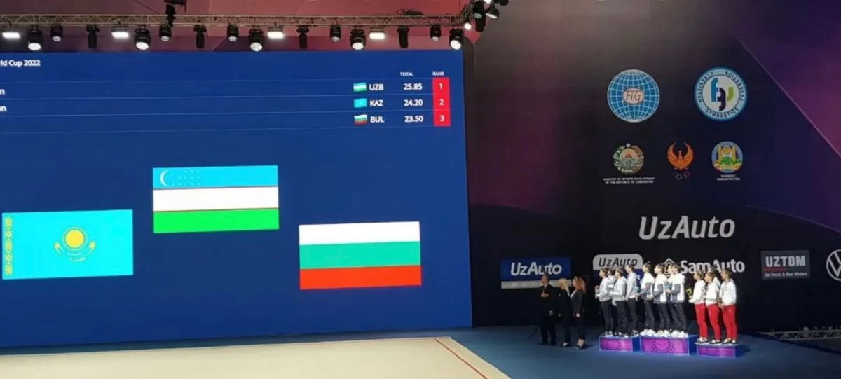 Көркем гимнастика:   Құрама әлем кубогінде «қола» алды