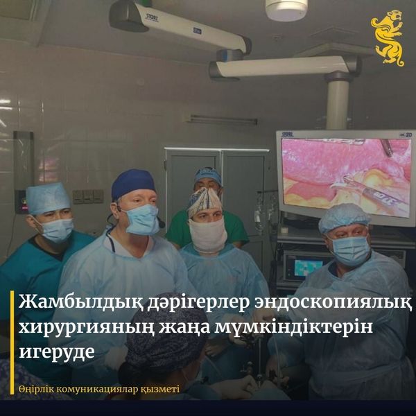 Жамбылдық дәрігерлер эндоскопиялық хирургияның жаңа мүмкіндіктерін игеруде