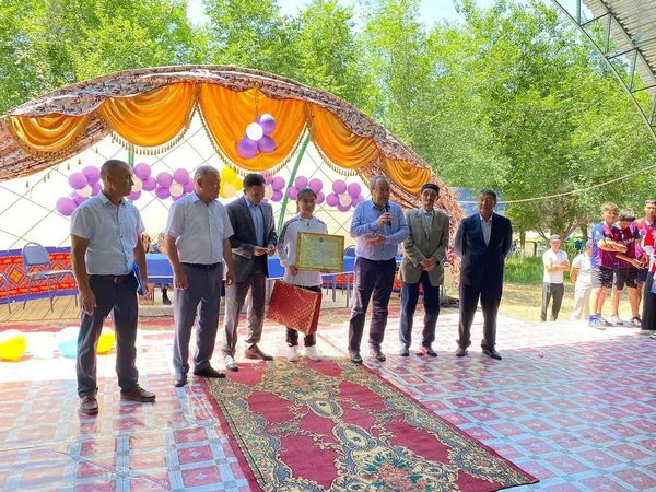 Эстафета және қазақ күресінен жарыс өтті