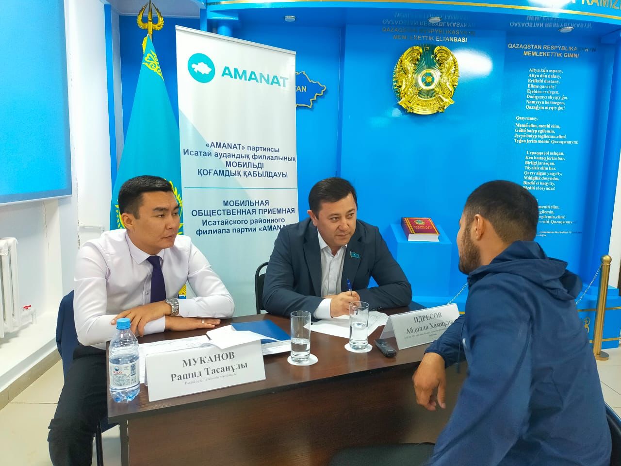  «AMANAT» партиясының мобильді қоғамдық қабылдаулары Солтүстік Қазақстан мен Атырау облыстарына барды