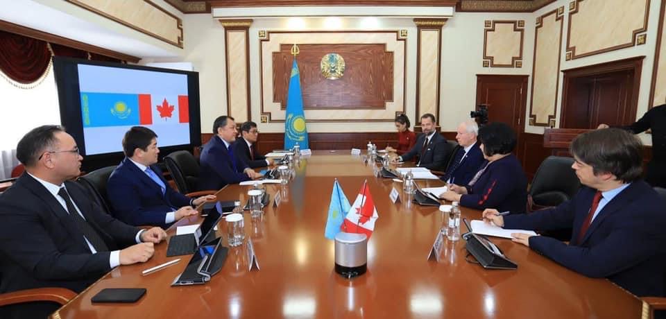 Маңғыстау облысының әкімі Нұрлан Ноғаев Канаданың Еуроодақ пен Еуропадағы арнайы өкілін қабылдады