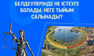 ЗАҢ ЖӘНЕ ТӘРТІП: Су қорғау аймақтары мен белдеулерінде не істеуге болады, неге тыйым салынады?